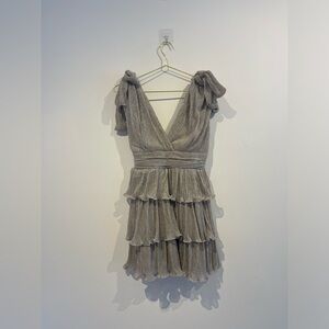 Mable Mini Dress - Pink/Beige Sparkly - NWT - Small